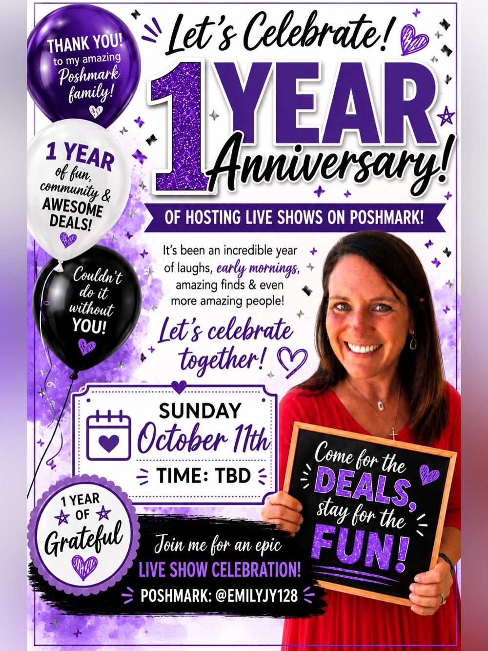 1 Year of Posh Live Shows!! LET’S CELEBRATE!